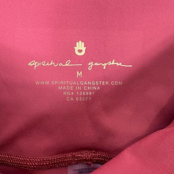 New Spiritual Gangster Brick Red Ada High Waisted 7/8 Leggings Size Medium - Picture 14 of 15